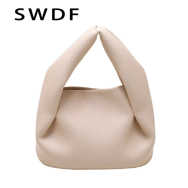 Soft PU Leather Tote Bag Women's Shoulder Crossbody Handbag Purse
