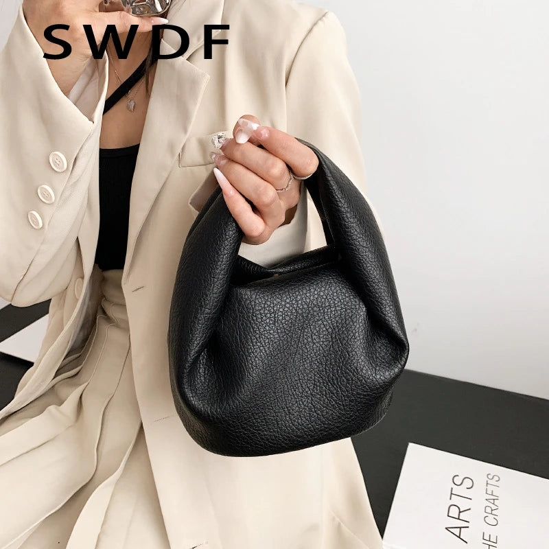 Soft PU Leather Tote Bag Women's Shoulder Crossbody Handbag Purse