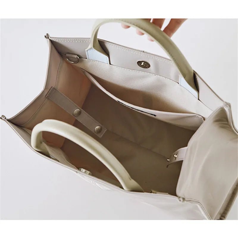 Nylon Business Briefcase Female Lightweight Waterproof Handbag