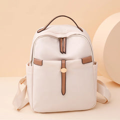 Waterproof Nylon Women's Backpack Solid Bagpack Large Capacity Rucksack