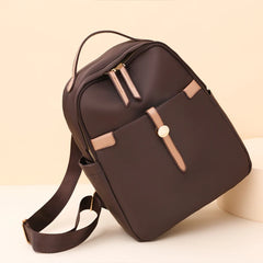 Waterproof Nylon Women's Backpack Solid Bagpack Large Capacity Rucksack