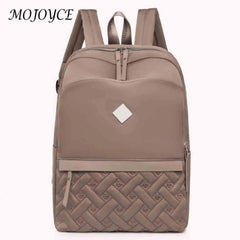 Oxford College Backpack Solid Casual Students Daypack Zipper