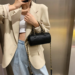 PU Leather Chain Crossbody Bag Winter Trending Shoulder Handbag