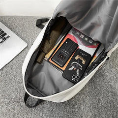 Pattern Women School Backpack Man College Student Travel Rucksack A4 Book School