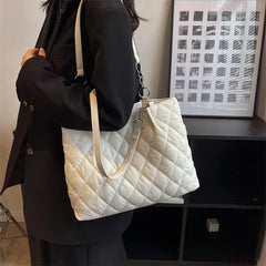 Plaid Ladies Casual Tote Shopping Bags Women's Travel Shoulder Bag