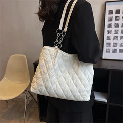 Plaid Ladies Casual Tote Shopping Bags Women's Travel Shoulder Bag