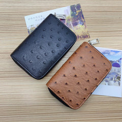 Leather Car Key Holder with Zipper, Key Organizer Set
