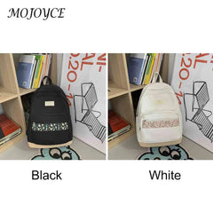 Floral Print School Bag for Teenagers Boys Girls