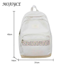 Floral Print School Bag for Teenagers Boys Girls