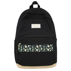 Floral Print School Bag for Teenagers Boys Girls