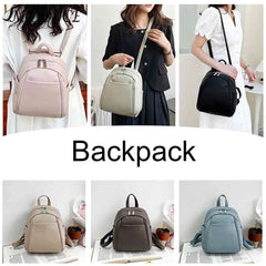 Soft Leather School Bag for Students Girl