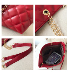 Quilted Retro Shoulder Bag Large-Capacity Tote Bag