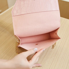 Leather Shoulder Bag Women Crossbody Chain Handbag Small Messenger