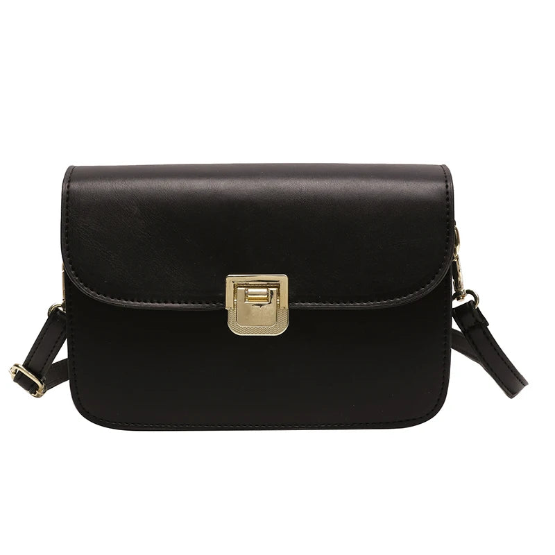 Small Square Flap Crossbody Bag High PU Leather Handbags