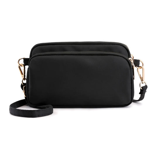 Small Waterproof Nylon Shoulder Bag for Women Crossbody Messenger Purse