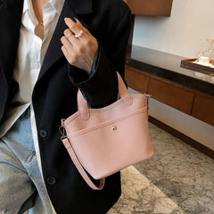Solid Bucket Crossbody Bags for Women Totes Shoulder Bag