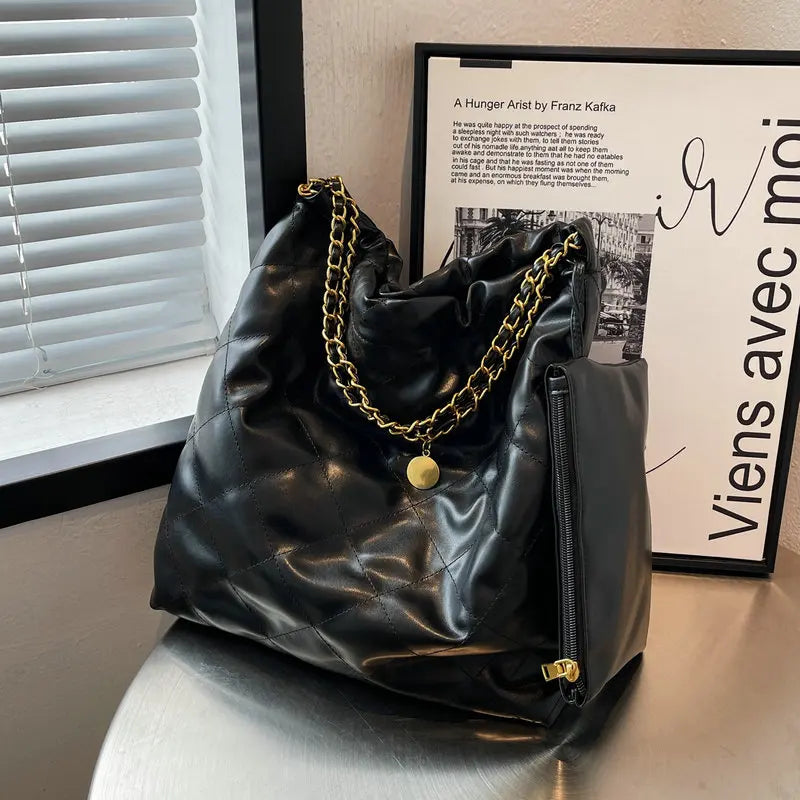 PU Leather Shoulder Bag Women Tote Bag with Wallet