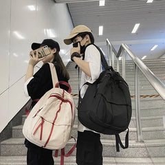Solid Backpack South Korea Women Backpack Student School Bag Large Capacity