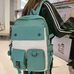 Women's Multi-pocket College Backpack