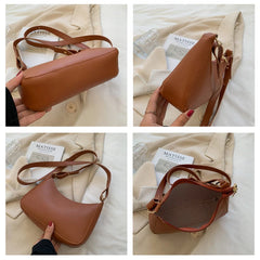Women's PU Leather Hobos Shoulder Bag Underarm Totes Messenger Handbag Purse