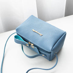 Small Shoulder Bag Solid Pu Leather Women Phone Purse Handbag Messenger Bag