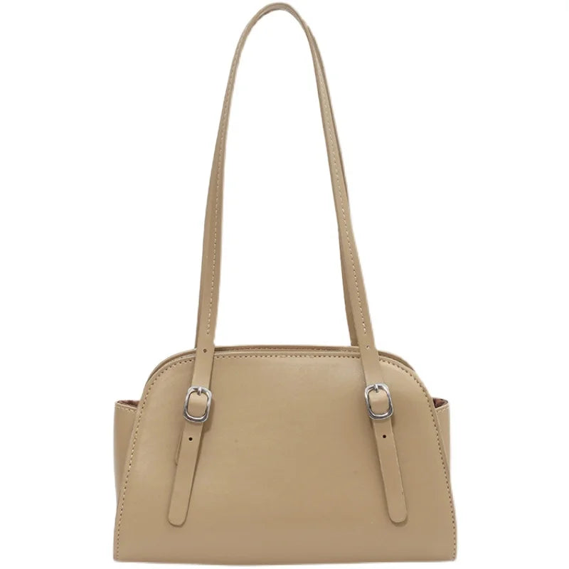 Texture Shoulder Bag Women Solid Underarm Bags Summer Female Handbags