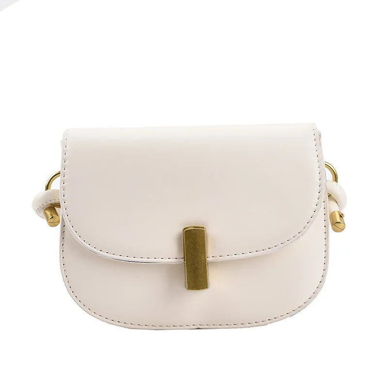 Small Saddle Crossbody Bag Women's Pu Leather Shoulder Bags