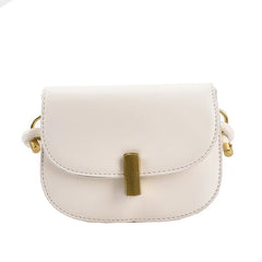 Small Saddle Crossbody Bag Women's Pu Leather Shoulder Bags