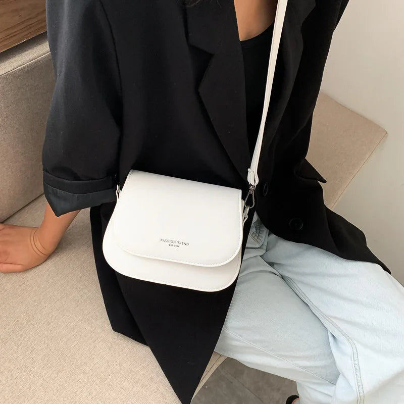 Solid Wild Flap Crossbody Bag Lady Shoulder Bag
