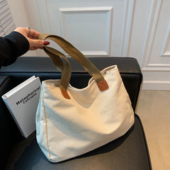 Canvas Shoulder Bag Women Large Capacity Tote Environmental Grocery Shopping