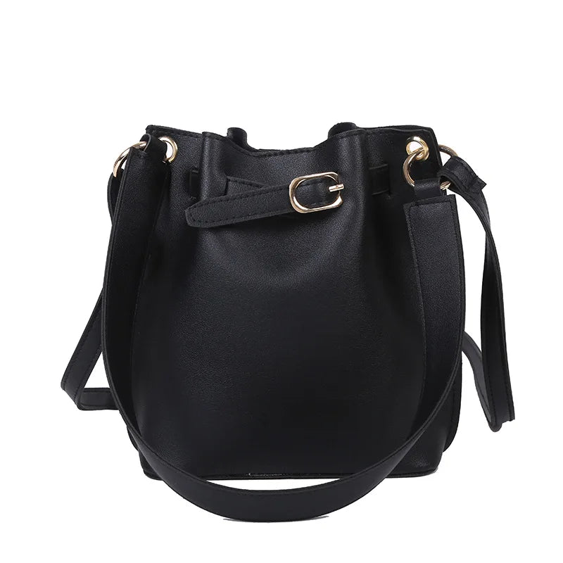Vintage PU Leather Shoulder Bags Large Capacity Crossbody Bag Totes