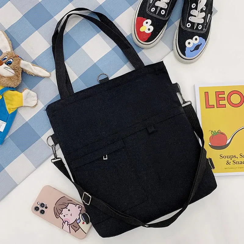Canvas Shoulder Bag Japanese Literary Student School Handbag