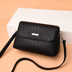 Women Flap Messenger Bag PU Leather Crossbody Lady Shoulder Casual Purse