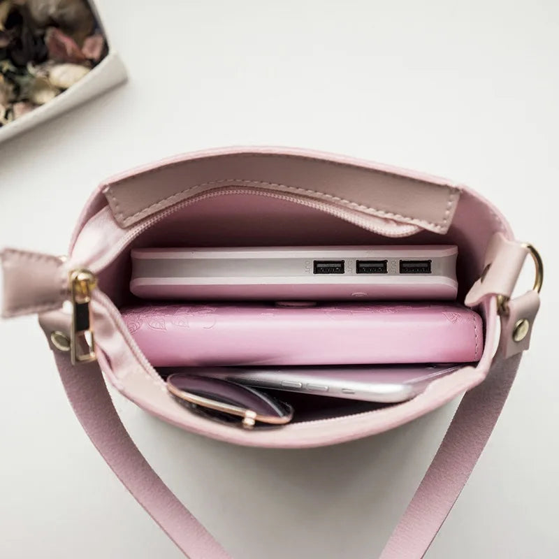 Small Fresh Small Square Bag Messenger Bag for Girls Pink Bolsas Bag