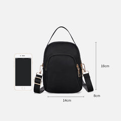 Mini Shoulder Bag Double Zipper Small Handbags Messenger Bag