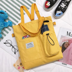 Japanese Literary Shoulder Bag Casual Shopping Tote Girl Handbag