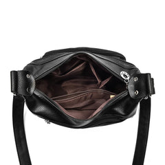 Women Tote Handbag Multi-Layer Soft Leather Messenger Handbag