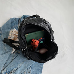 Solid Female Bagpack Travel Rucksack Large Capacity Ladies Backpacks