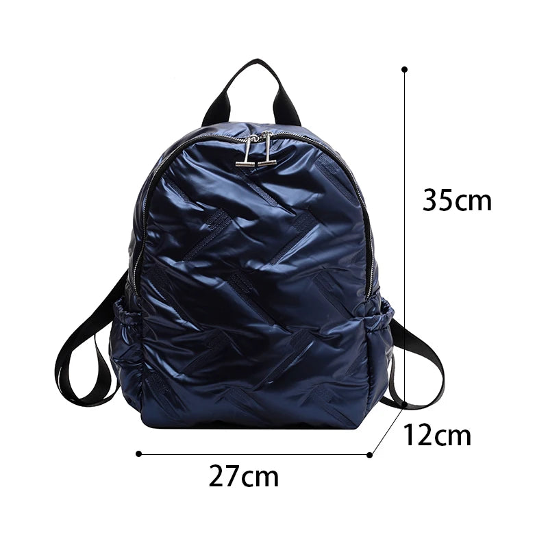 Solid Female Bagpack Travel Rucksack Large Capacity Ladies Backpacks
