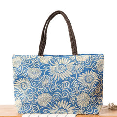 Large Capacity Beach Bag Straw Woven Holiday Bag