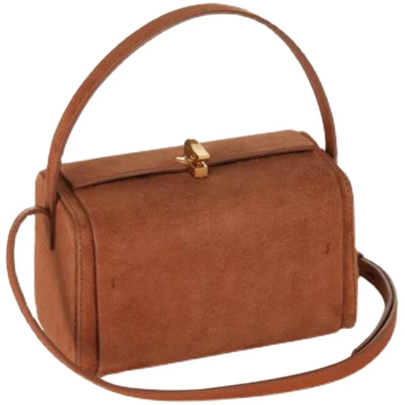 Suede Square Box Bag Flannel Casual Small Square Bag