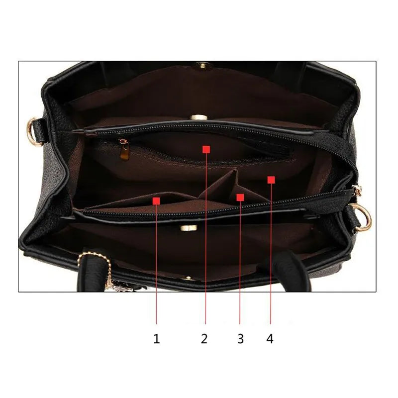 Large Capacity Leather Bag for Women KL788