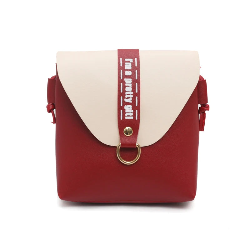 Women's PU Shoulder Bag Durable Large Capacity Messenger Bag