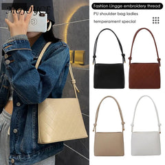 Small PU Leather Crossbody Bag Lady Shoulder Messenger Chain Handbag