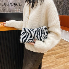 Plush Soft Crossbody Bag Lady Chain Travel Small Handbag