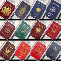 US Passport Cosplay Prop Notebook PU Leather Cover