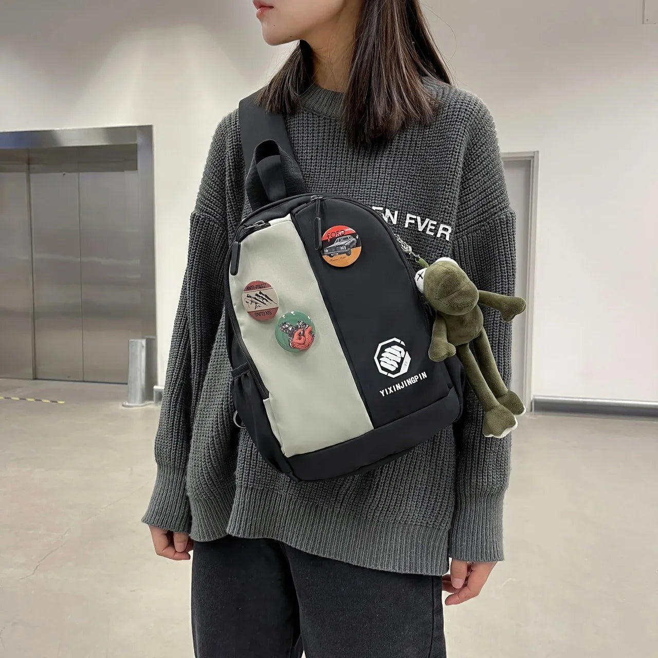 Small Women's Backpack Waterproof Nylon Casual Bag