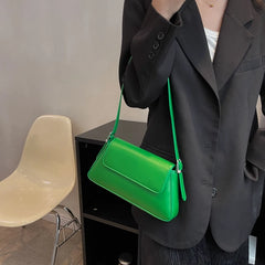Vintage PU Leather Women Bag Single Shoulder Handbag Armpit Pack