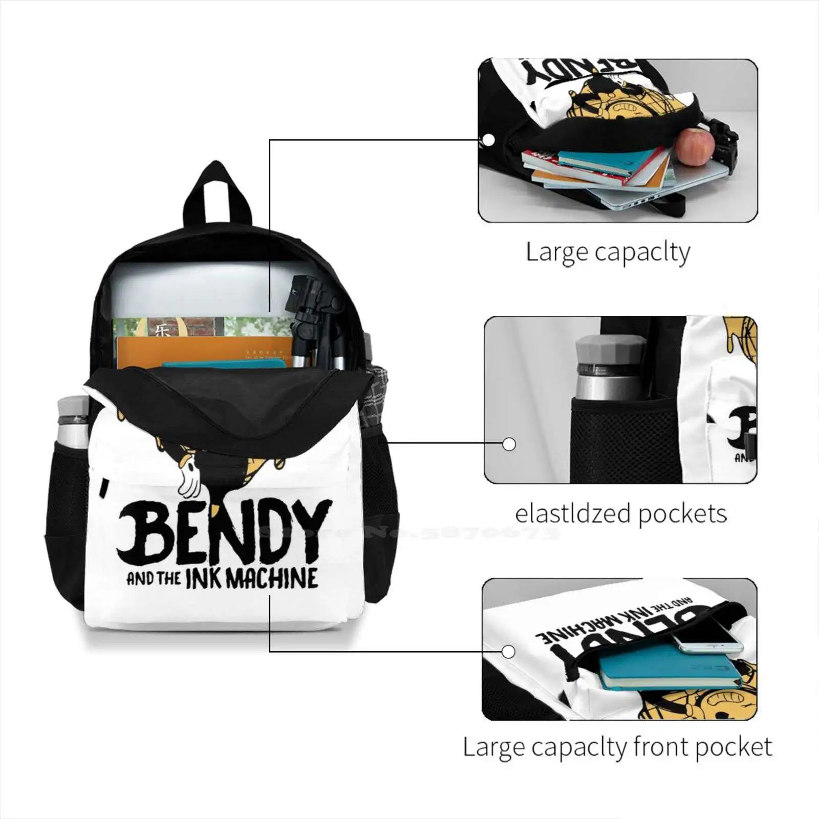 Bendy Song And The Ink Machine Gamer Laptop Backpack