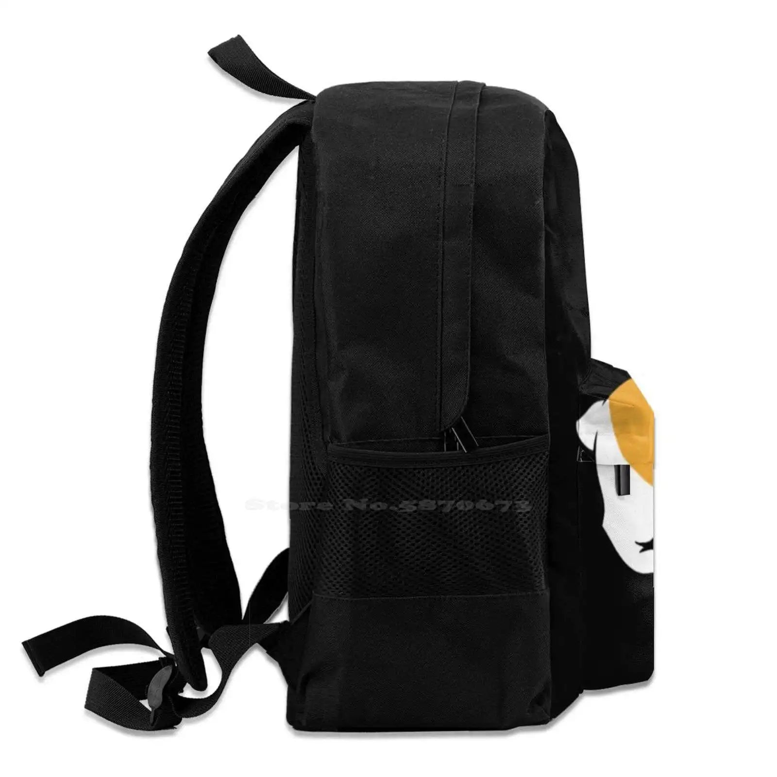 Skeeter Corgi-Black Backpack Chibi Puppy Anime Manga Wolf Cat Bunny